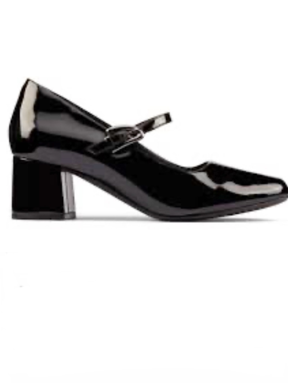 Clarks Sheer 55 Buckle Maryjane Shoes 8.5 Mod Retro Dark Academia Goth Grunge